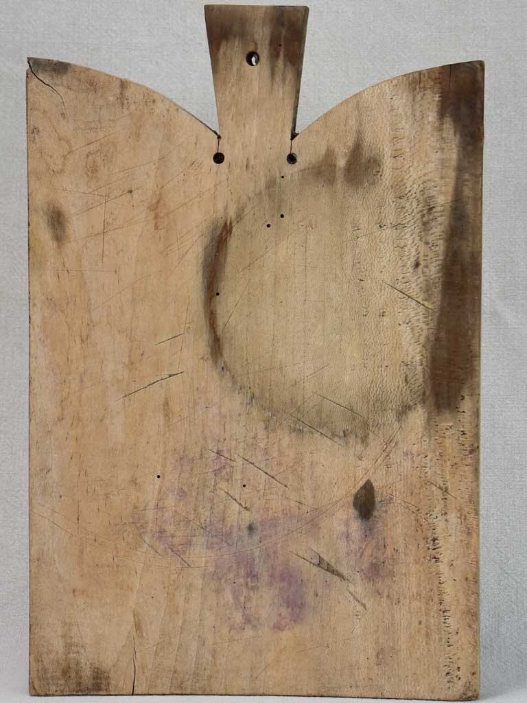 Antique French beech-wood cutting board 11½" x 17¼"