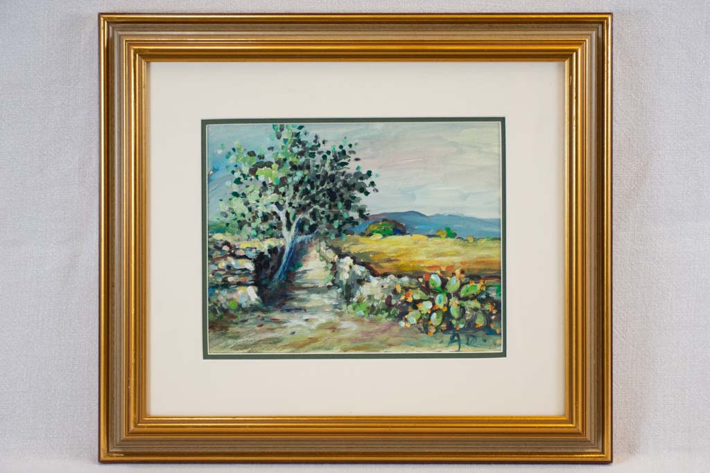 Intriguing country road landscape artwork