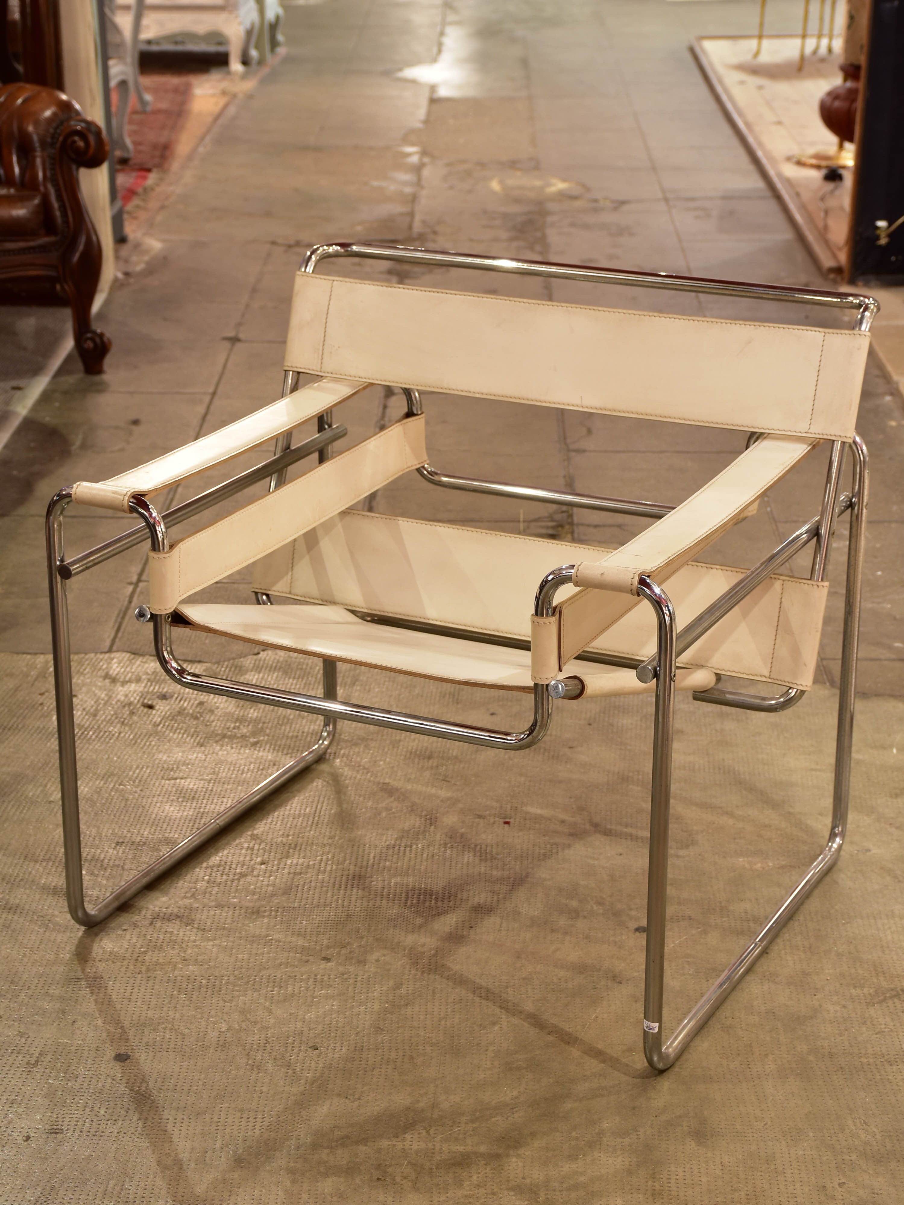 Armchairs (Marcel Breuer Wassily) white - pair