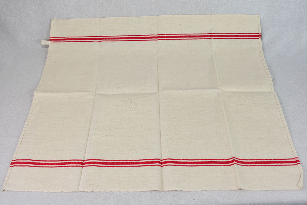 Lot of 7 large antique French tea towels 24½" x 28"