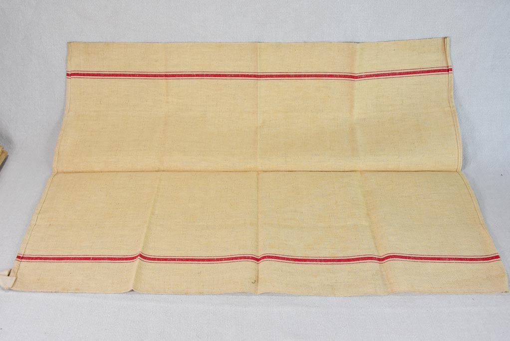 10 antique French Hemp tea towels 23¼" x 30"
