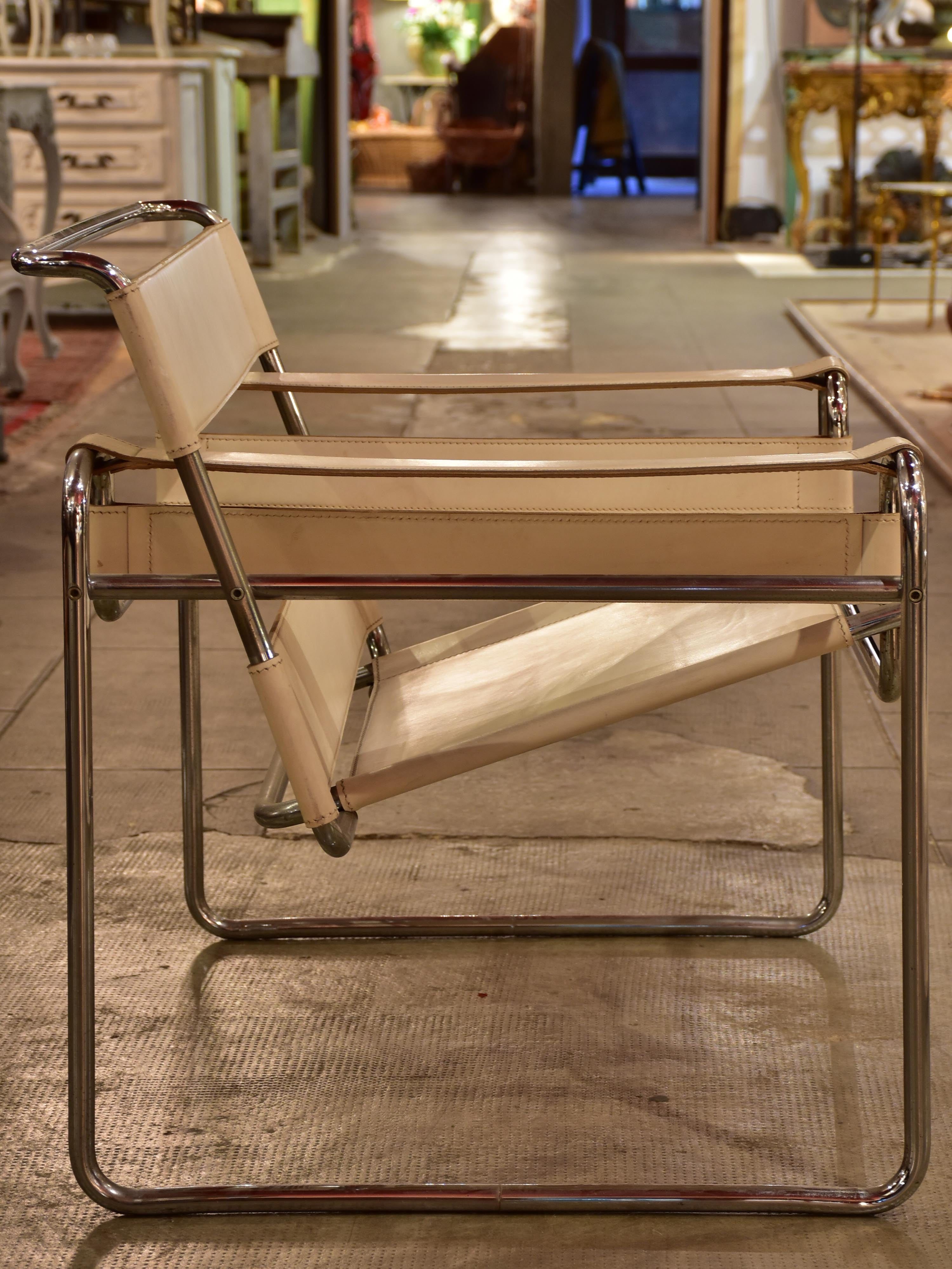Armchairs (Marcel Breuer Wassily) white - pair