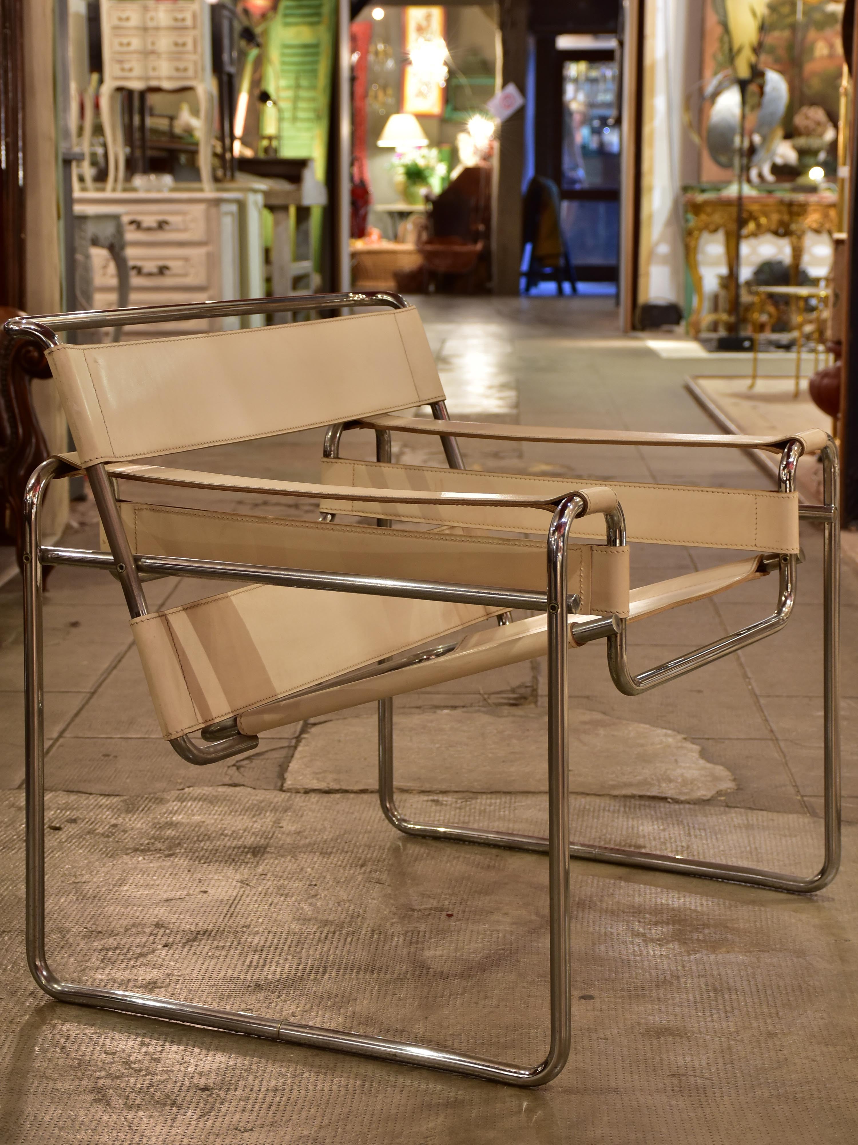Armchairs (Marcel Breuer Wassily) white - pair