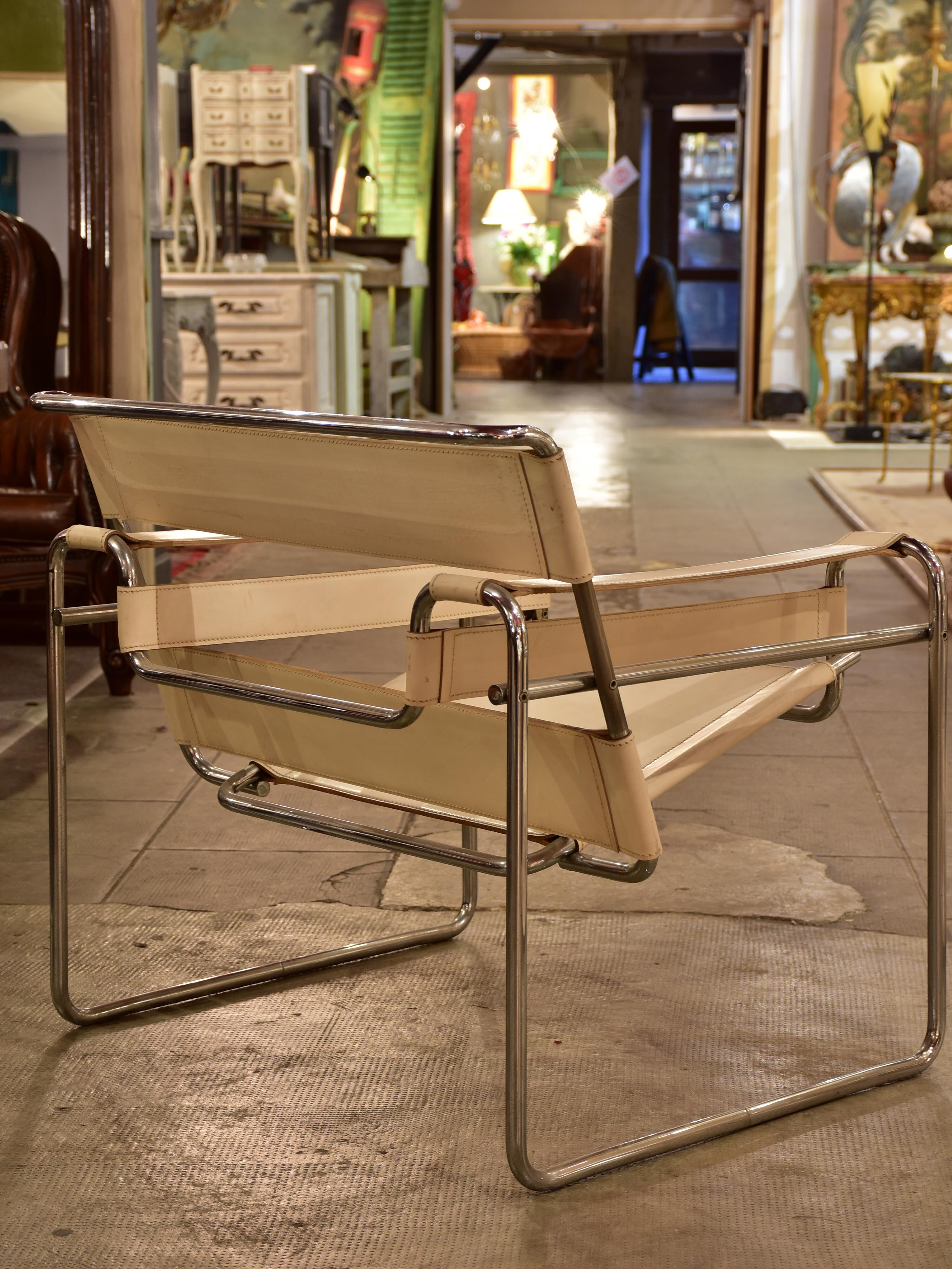 Armchairs (Marcel Breuer Wassily) white - pair