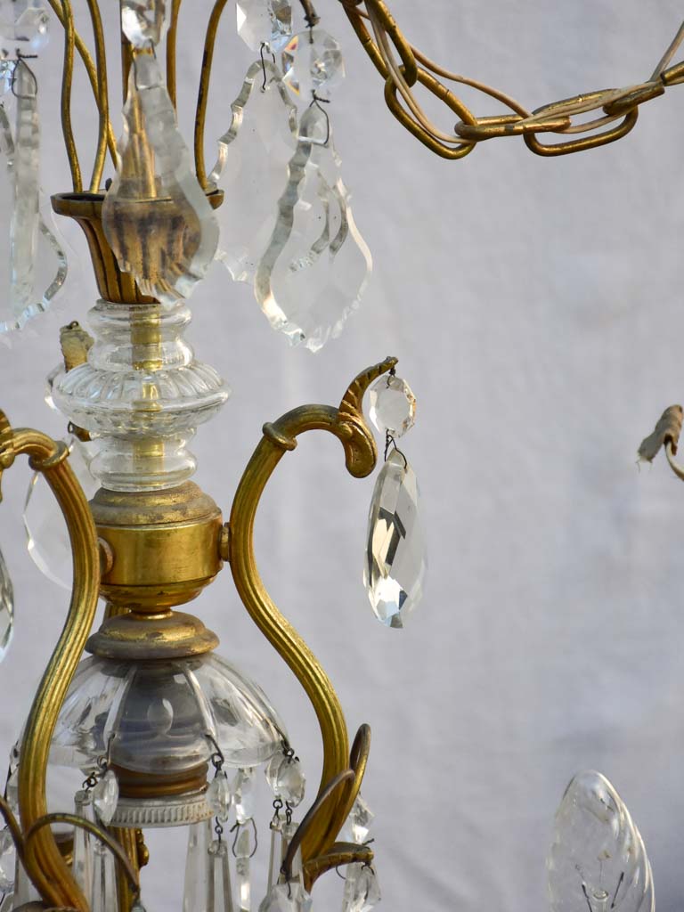 Mid-century 4 Lights Italian Chandelier