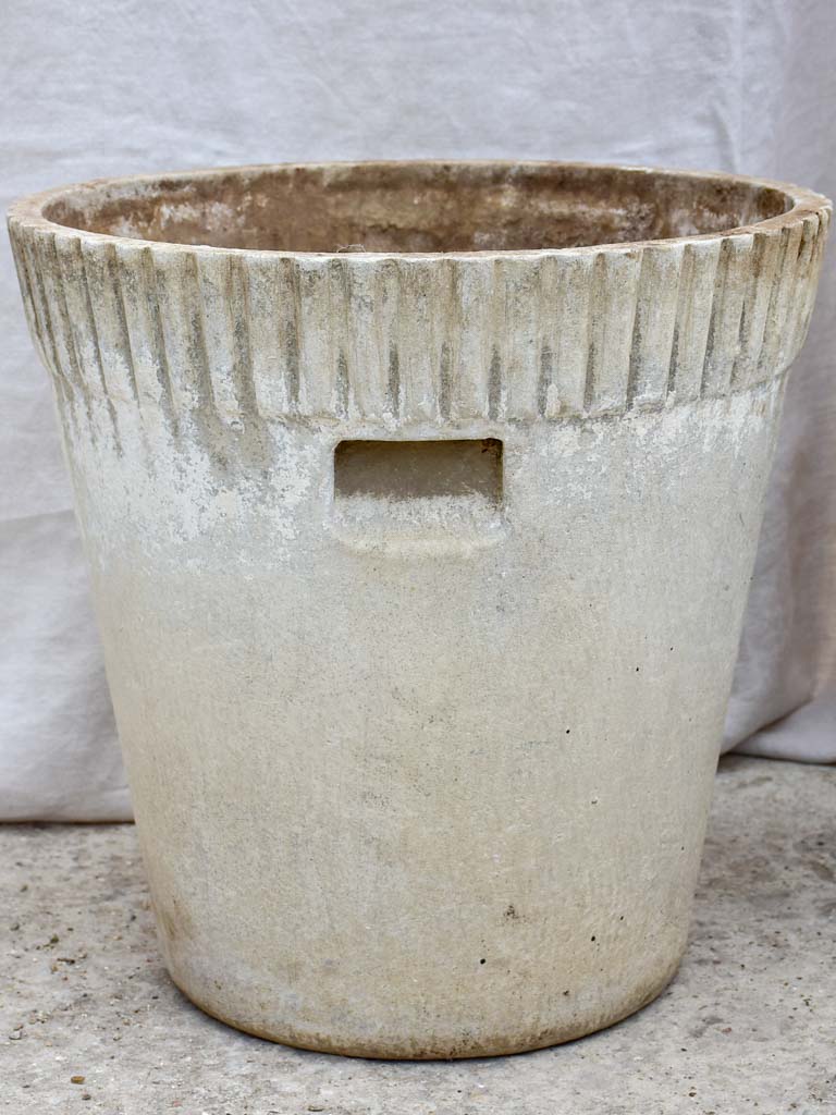 Pair of mid-century tapered Willy Guhl garden planters 18"