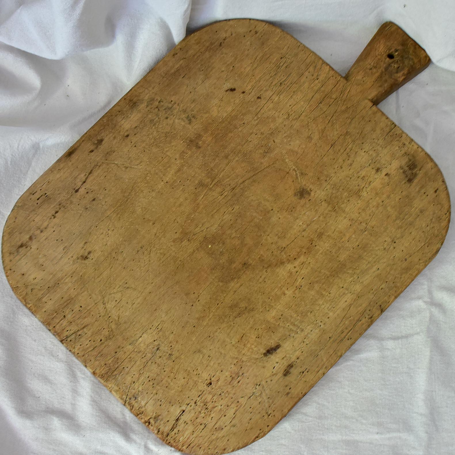 Very large rustic French cutting board with rounded edges 23¾" x 17"