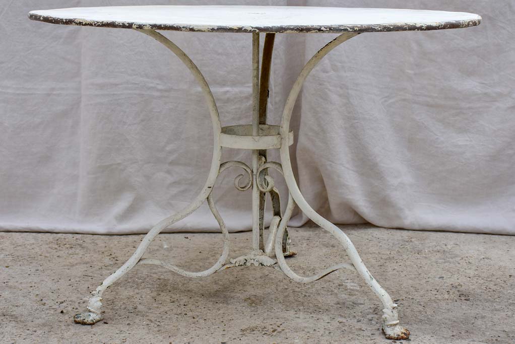 Antique French round garden table from Arras 40¼"
