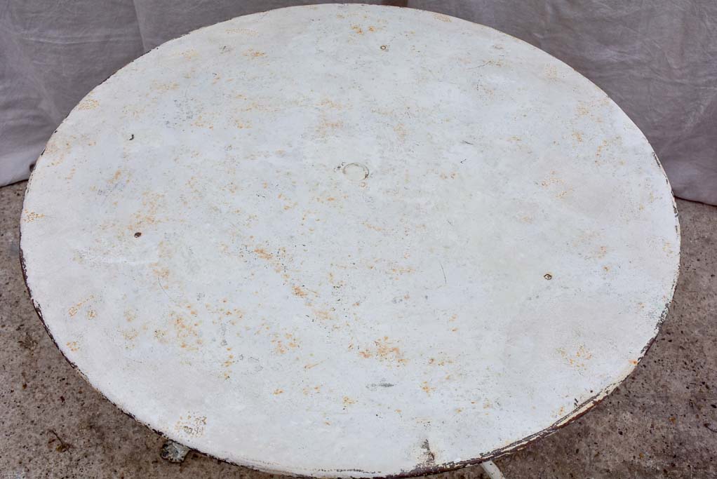 Antique French round garden table from Arras 40¼"