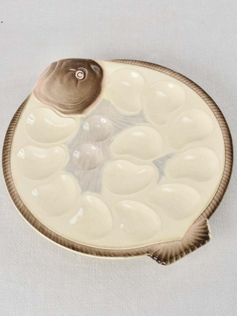 13 piece oyster service Longwy