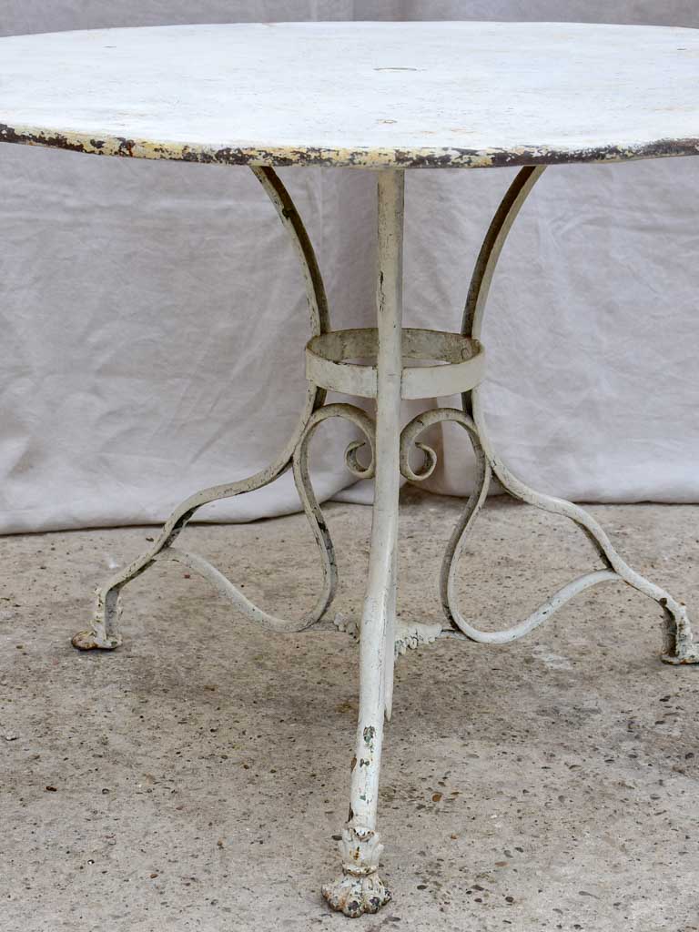 Antique French round garden table from Arras 40¼"