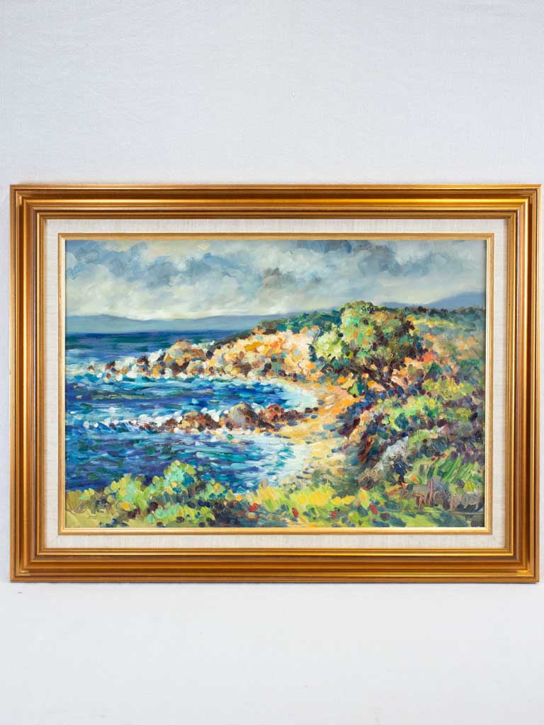 Giens peninsula D. Allemand (1906- ?) oil on board 20" x 26¾"