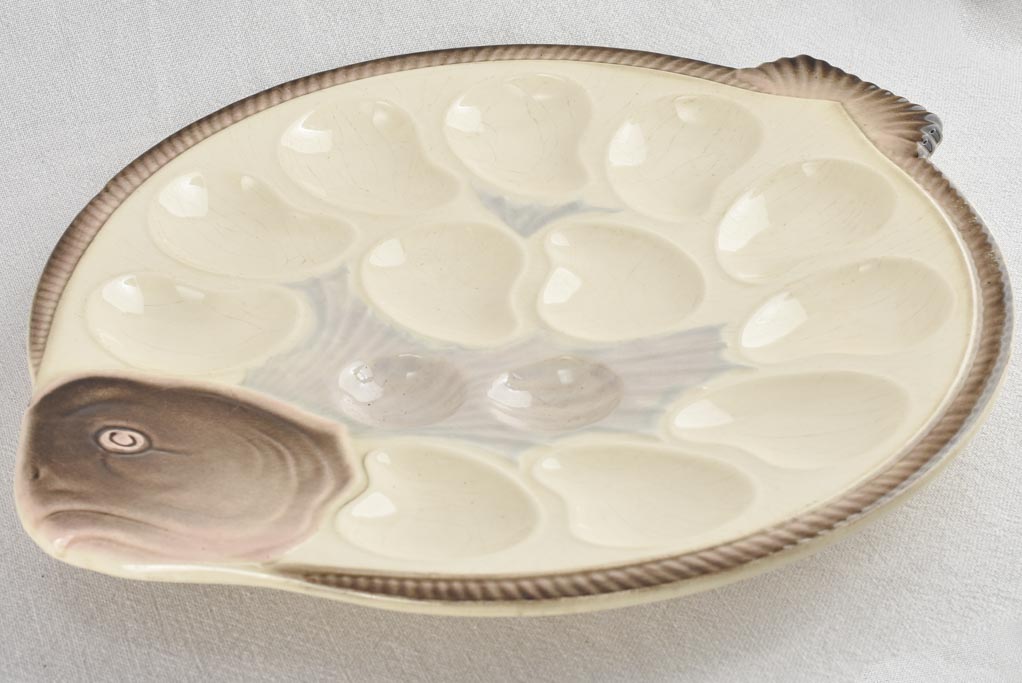 13 piece oyster service Longwy