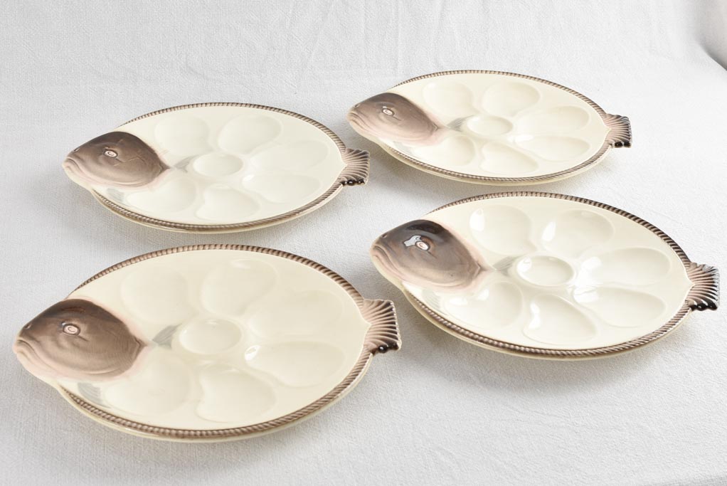 13 piece oyster service Longwy