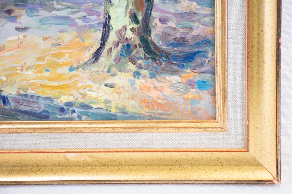 Fontaine de Villes sur Auzon D. Allemand (1906- ?) oil on board 19" x 25½"