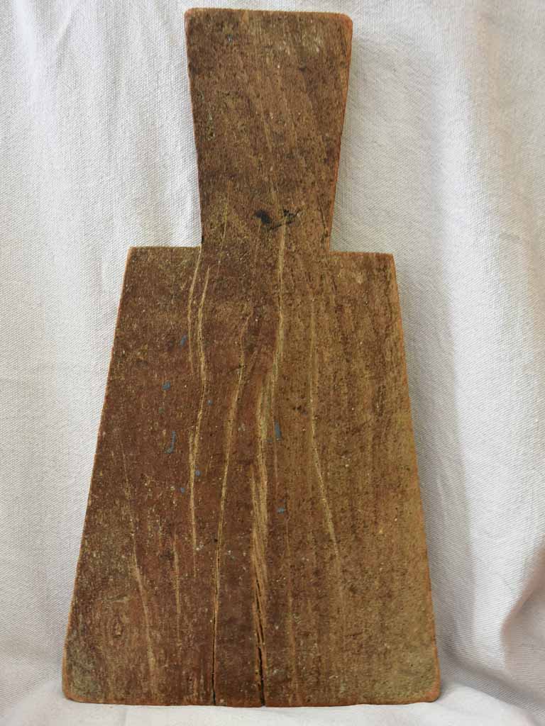 Small antique French cutting board for herbs and garlic 14½" x 8¼"