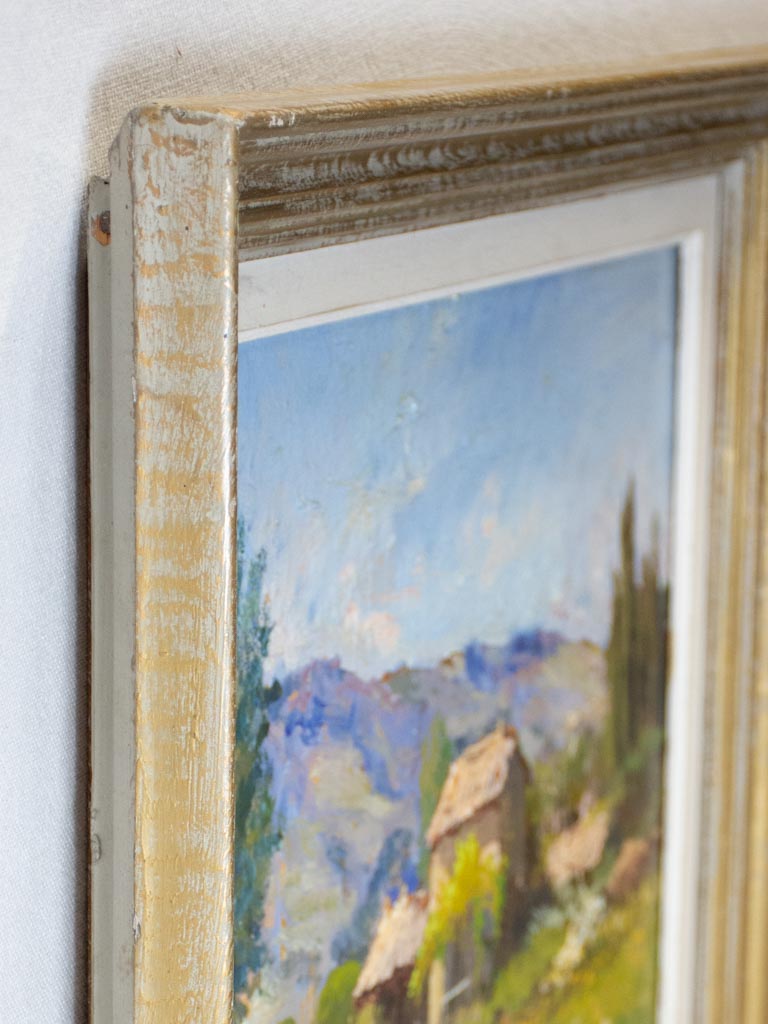 Stone farmhouse in a prairie - Provence - unsigned 19¾" x 22½"