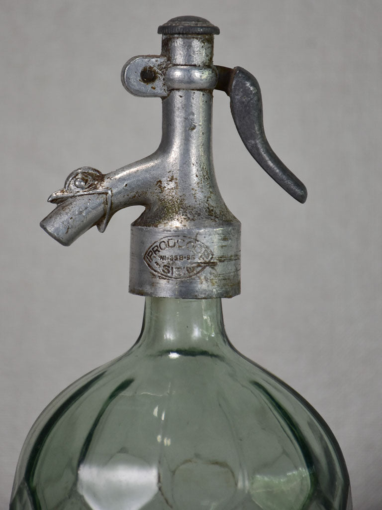 Mid century seltzer bottle 13"
