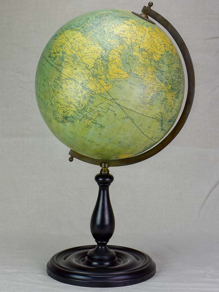 Napoleon III style world globe 21¾"