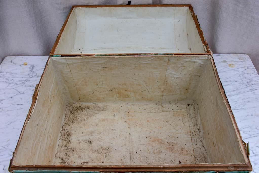 Antique French trunk for a wedding