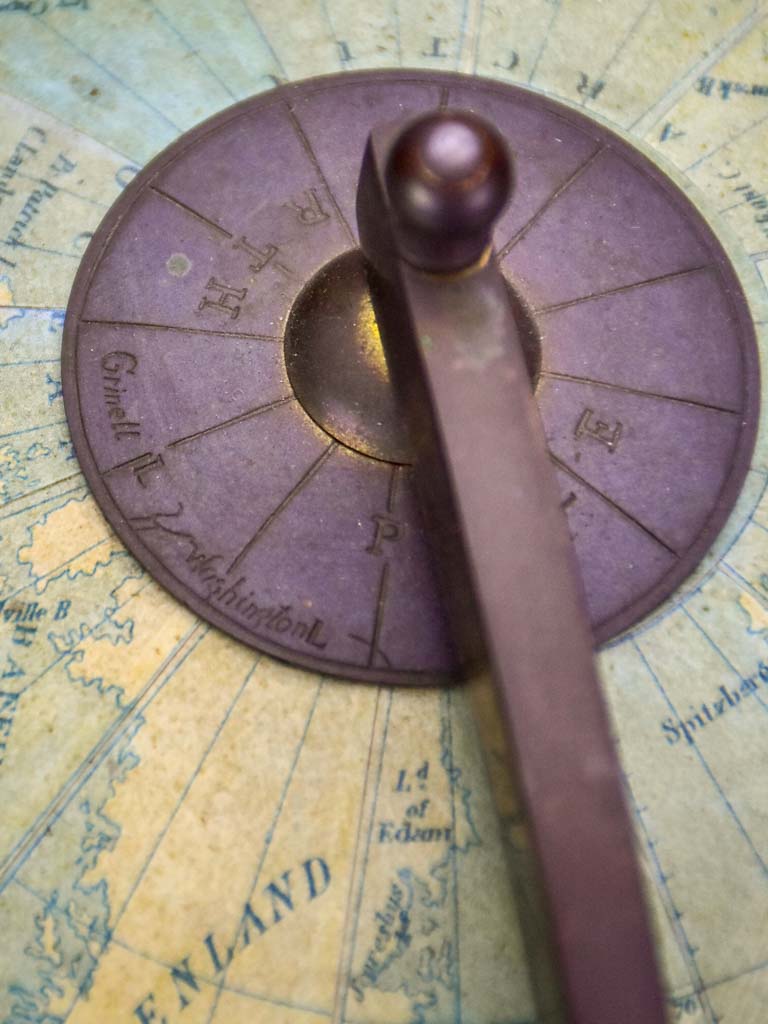Napoleon III style world globe 21¾"