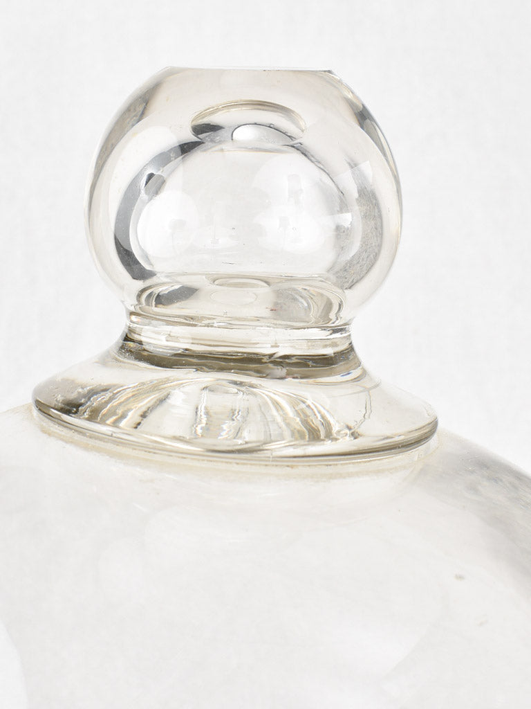 Antique glass globe 'cloche' 15¼"