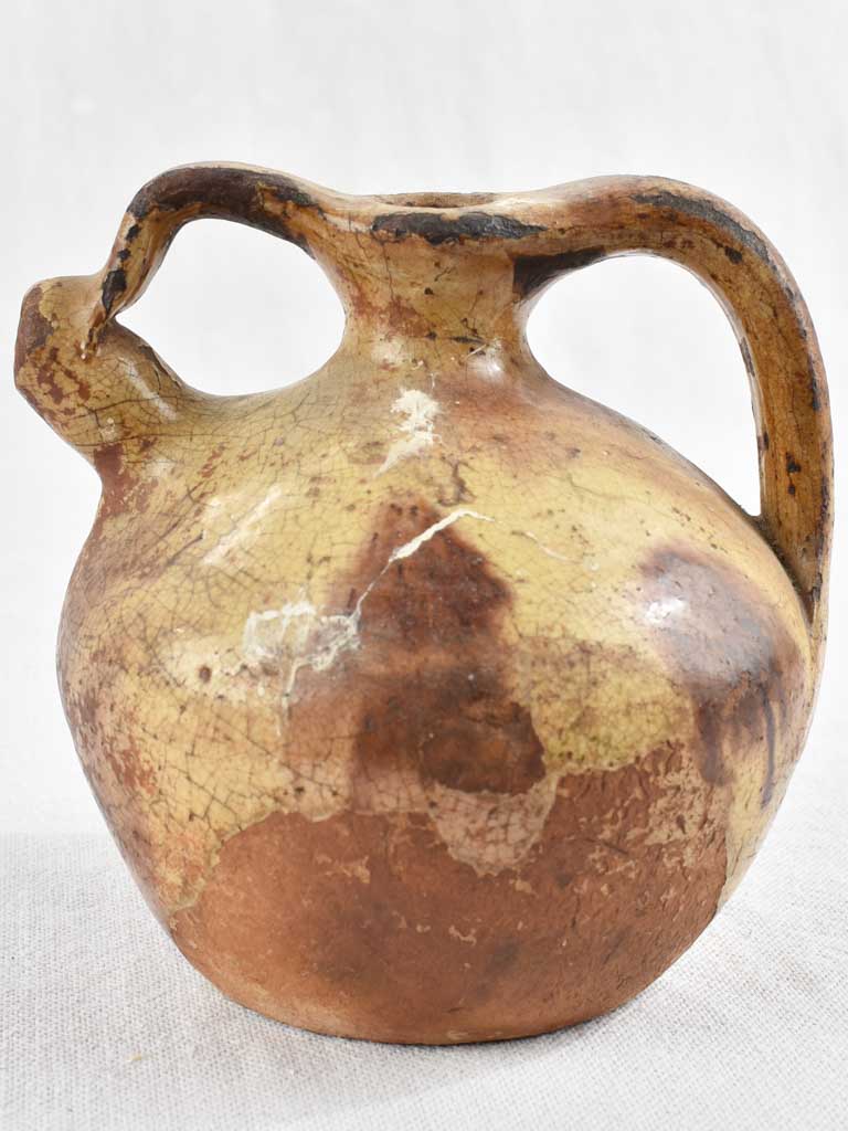 Small 19th century water pitcher / gargoulette 6"