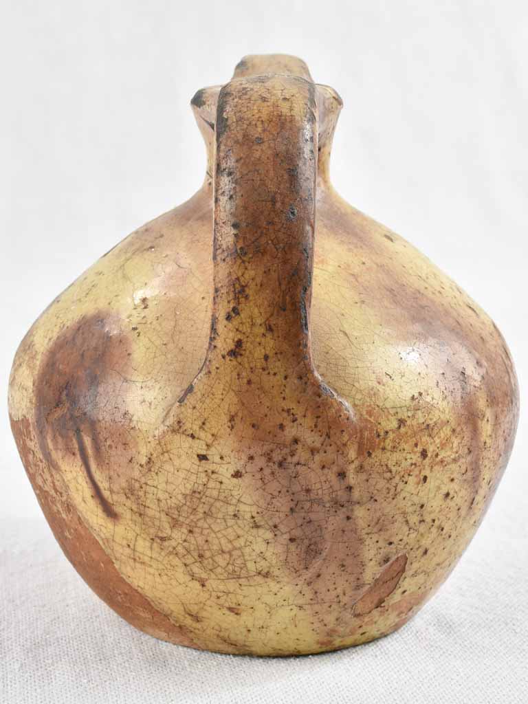 Small 19th century water pitcher / gargoulette 6"