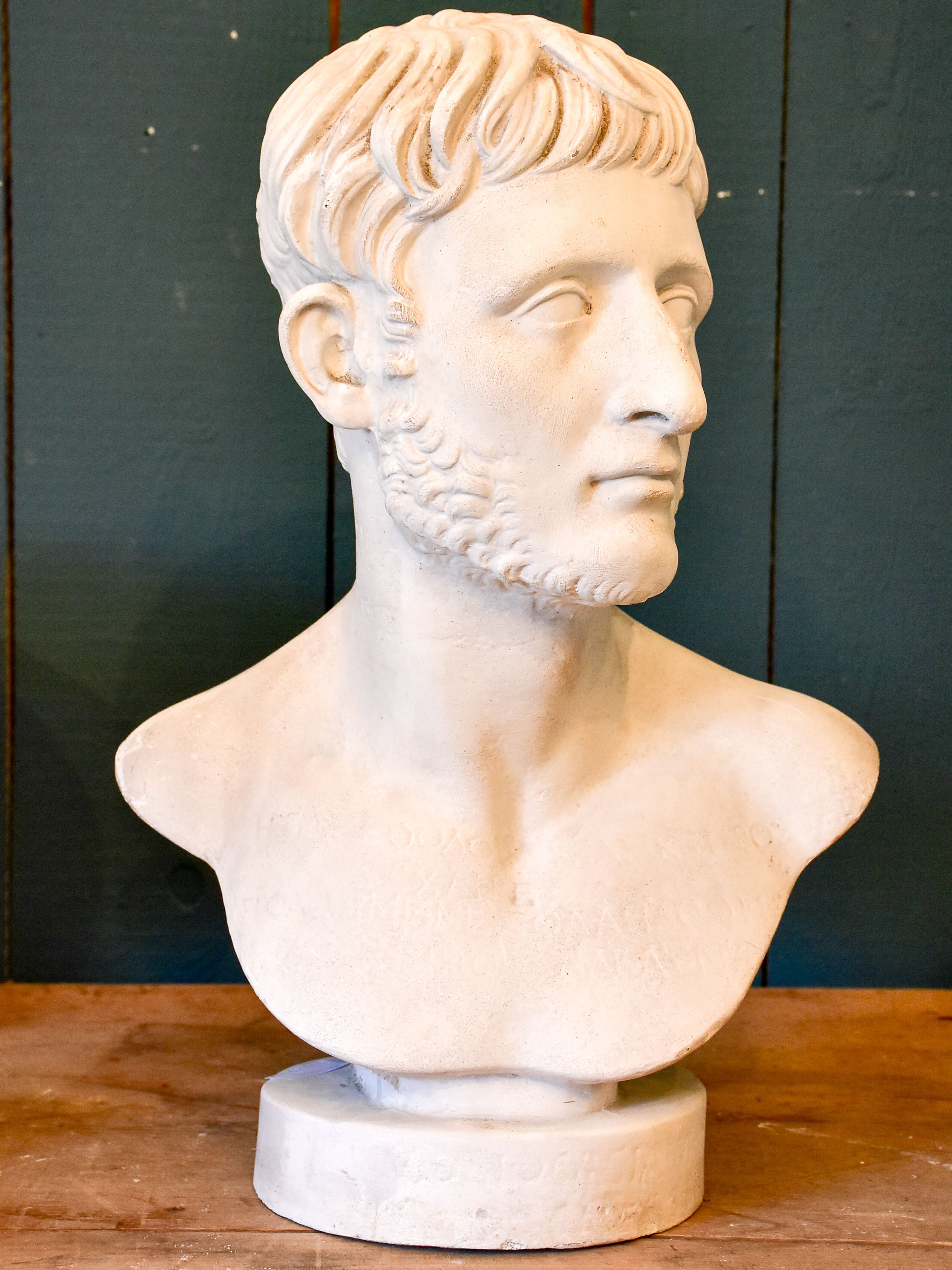 Antique French bust of a bearded man