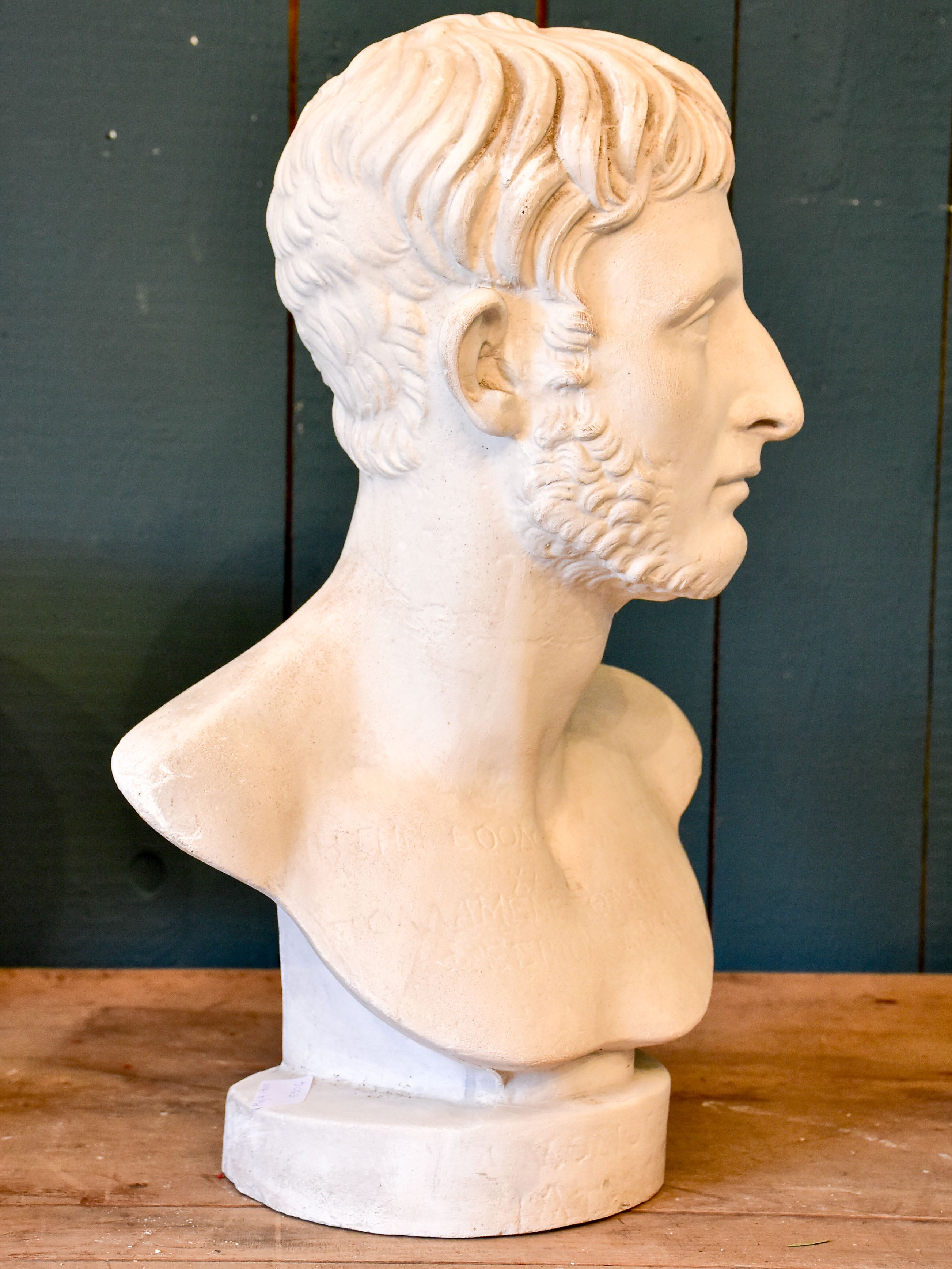 Antique French bust of a bearded man