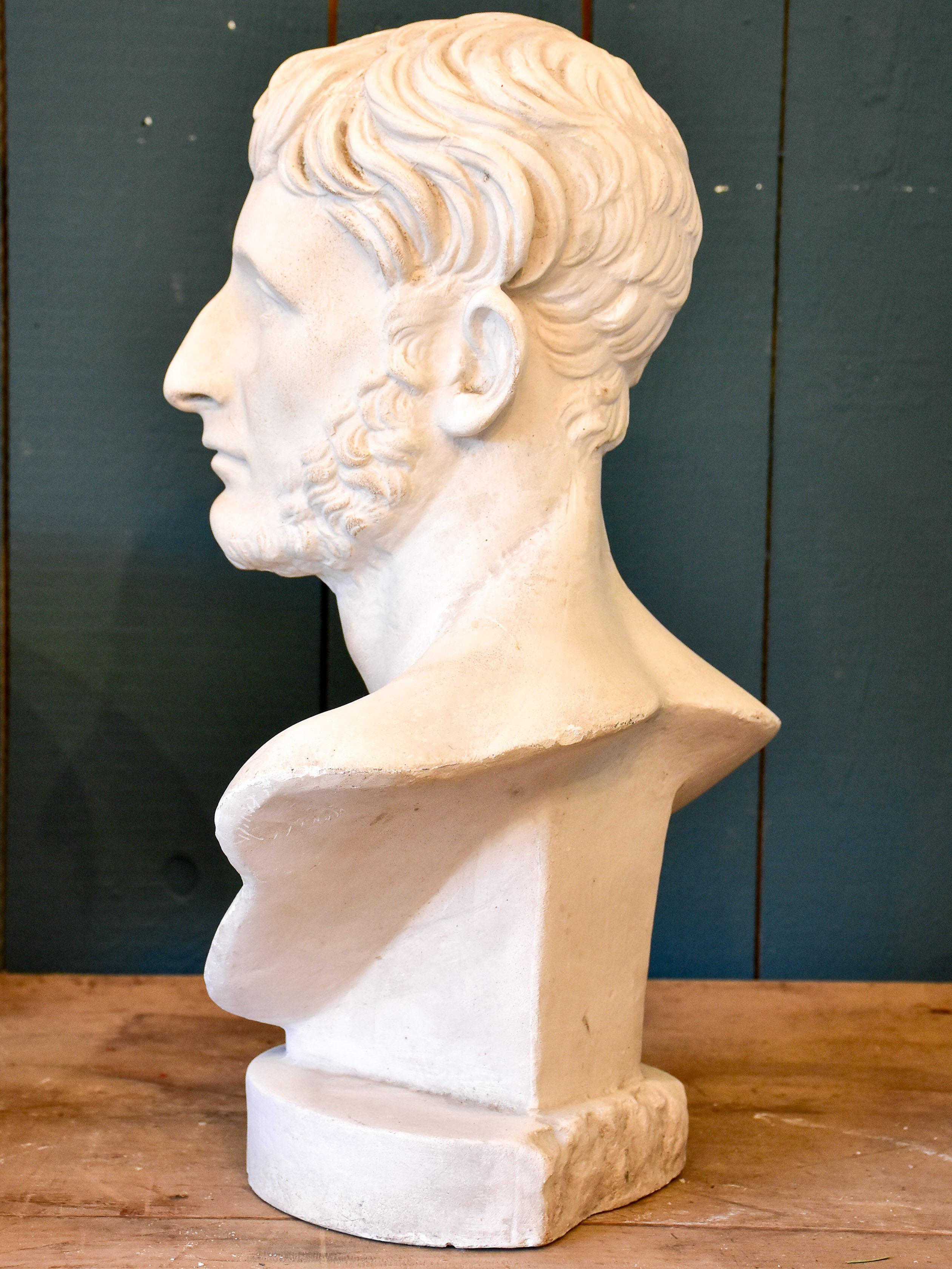 Antique French bust of a bearded man