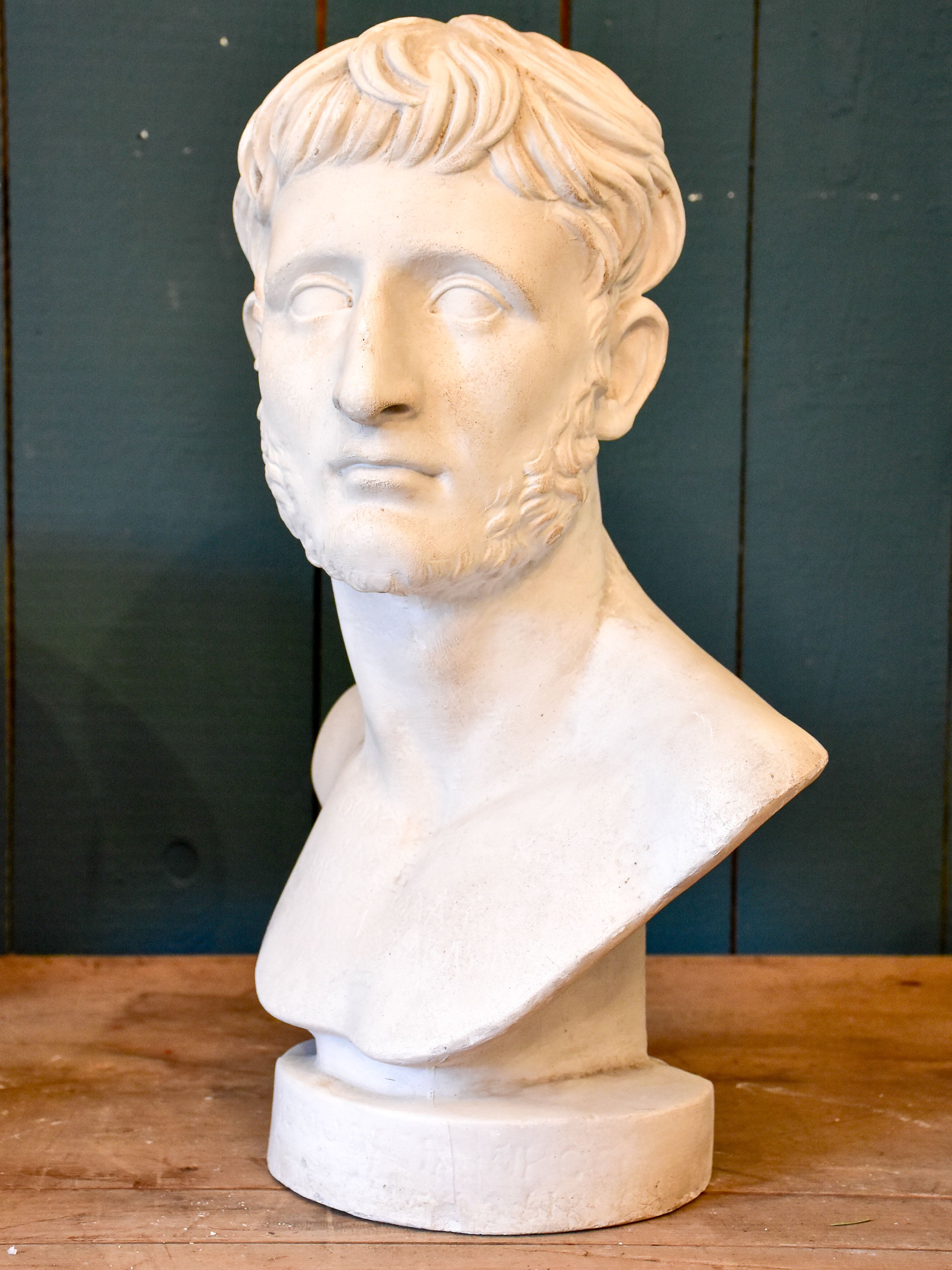 Antique French bust of a bearded man