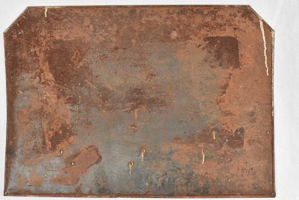 Weathered Antique Sign with Animal Illustrations