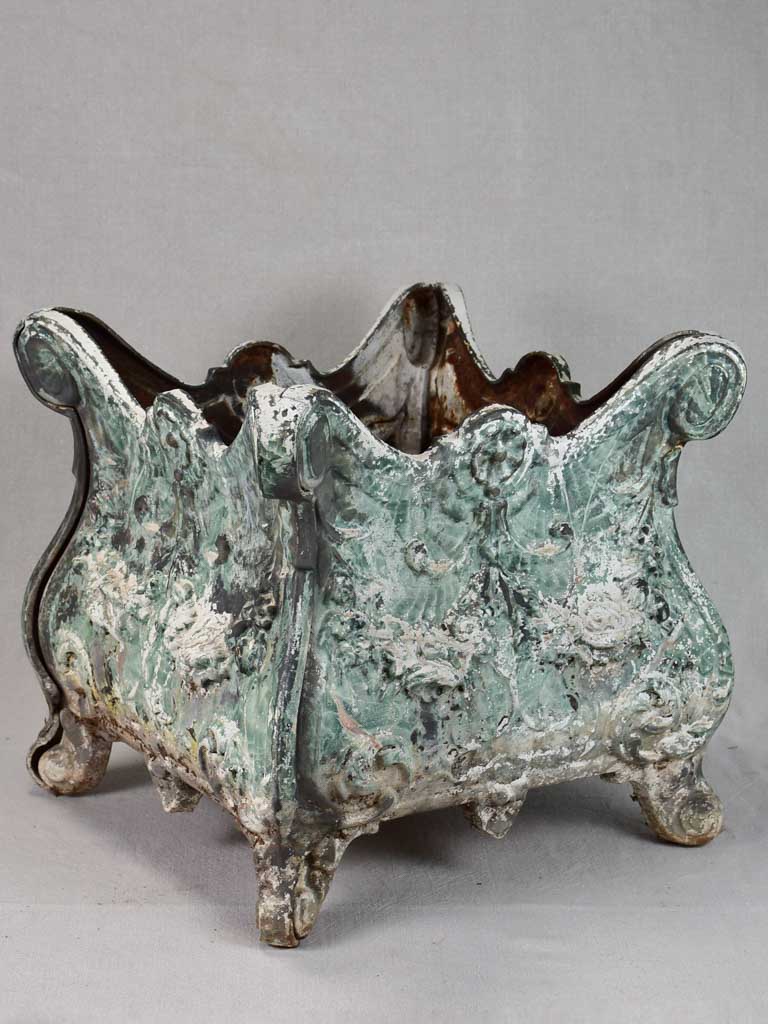 Antique French cast iron planter - Alfred Corneau Charleville 14¼"