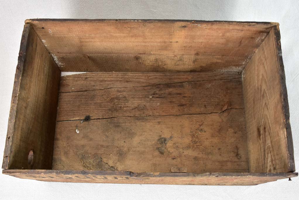 Antique French wooden biscuit case from Lyon