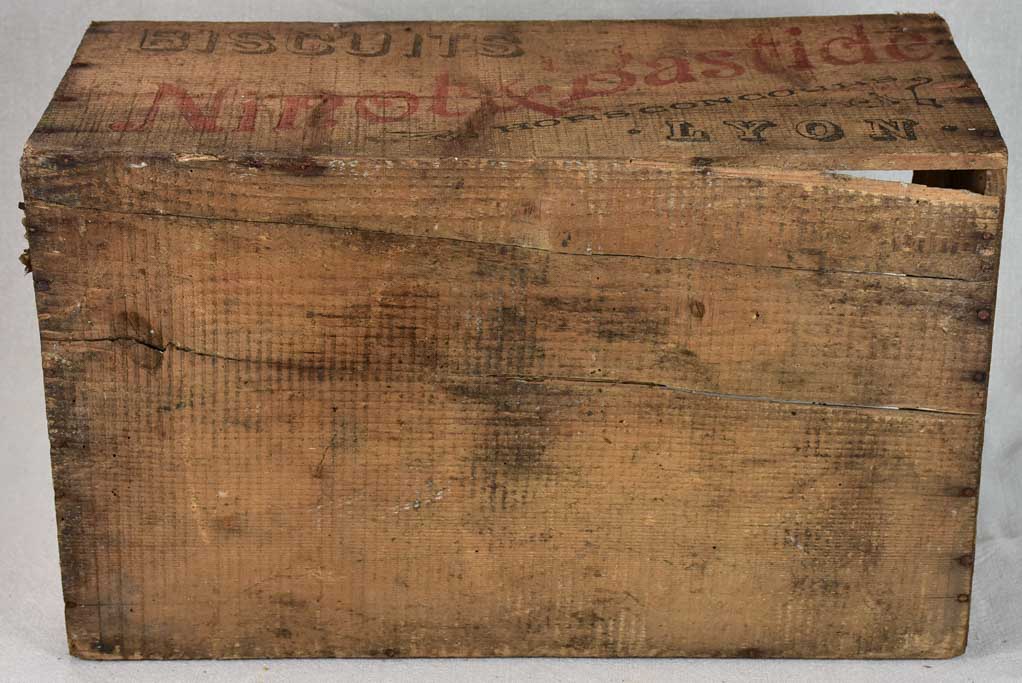 Antique French wooden biscuit case from Lyon