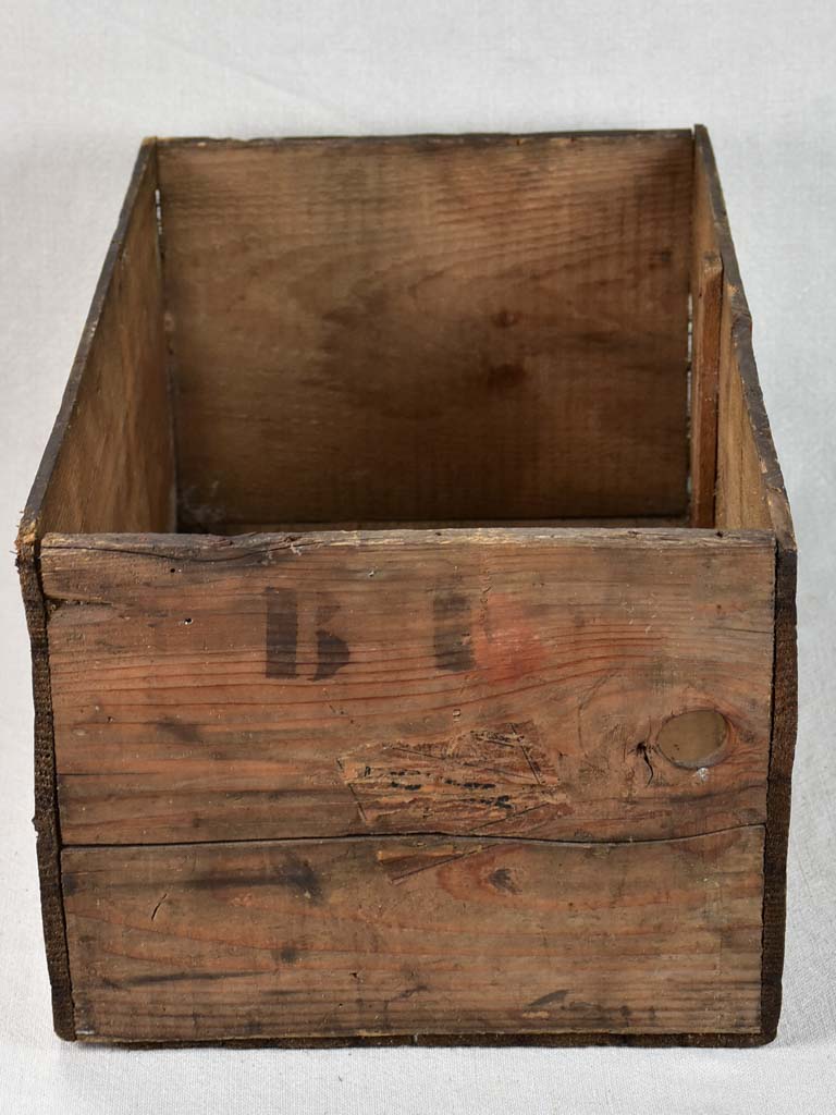 Antique French wooden biscuit case from Lyon