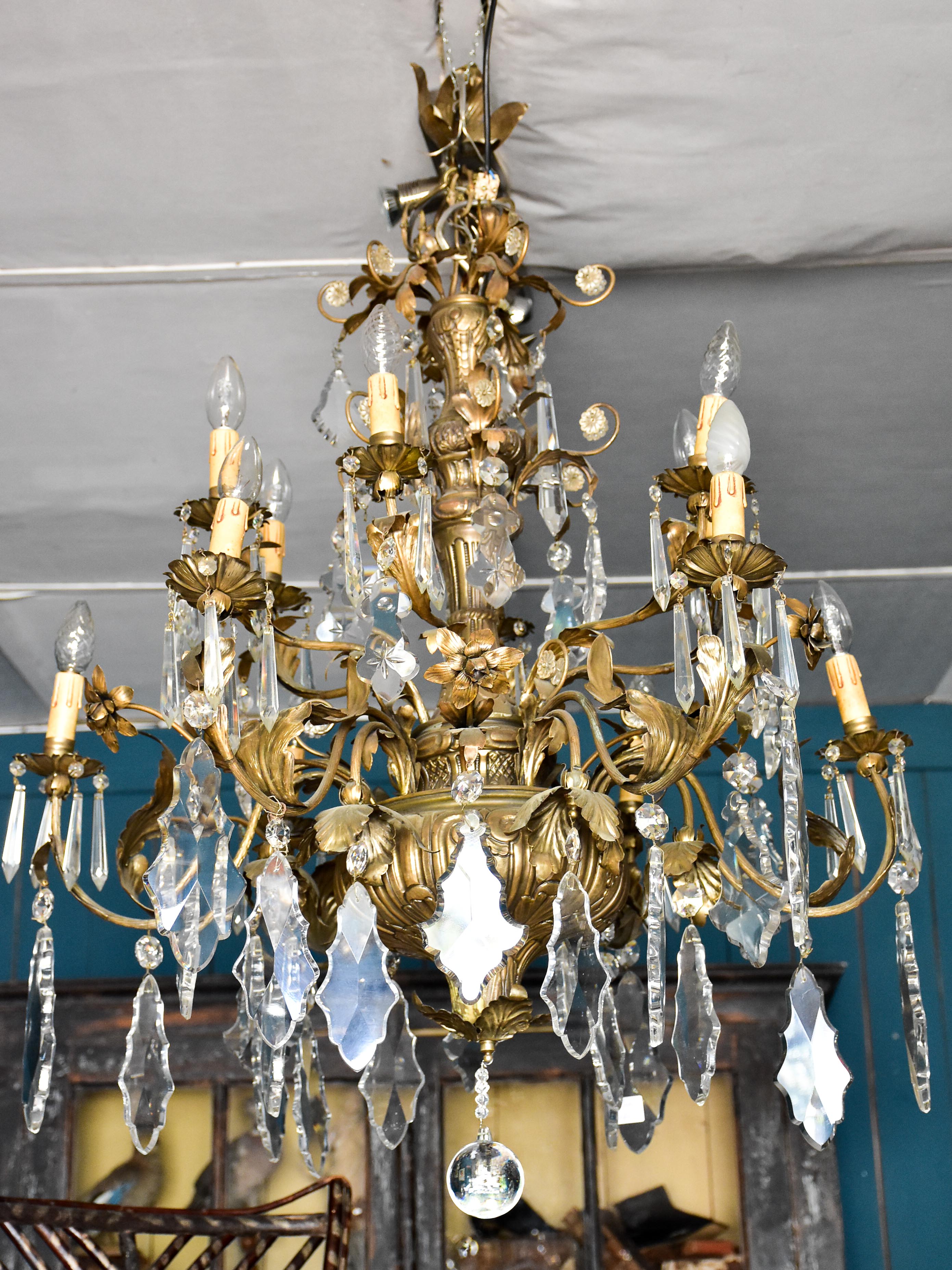 Decorative Brass Italian Chandelier