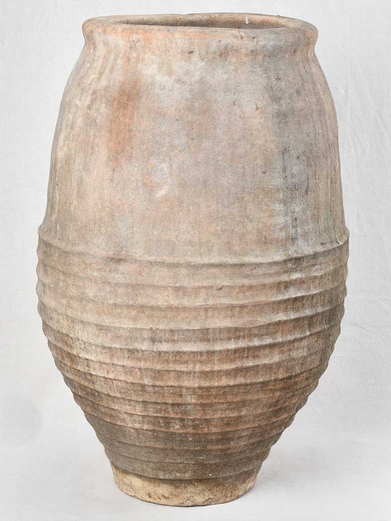 Large 19th century Spanish olive jar 35"