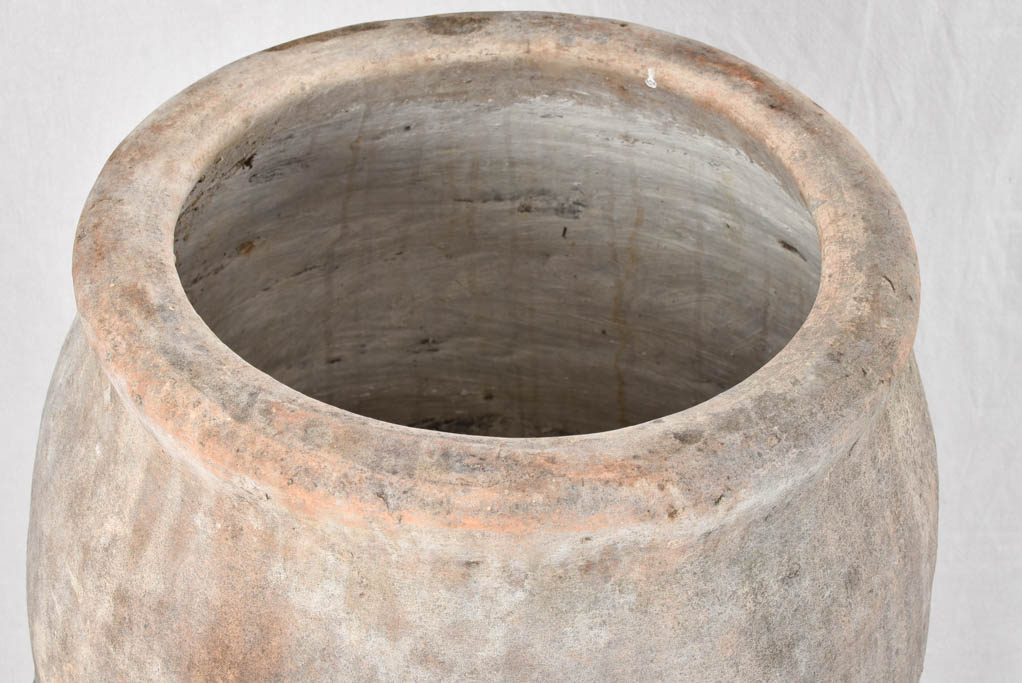 Large 19th century Spanish olive jar 35"