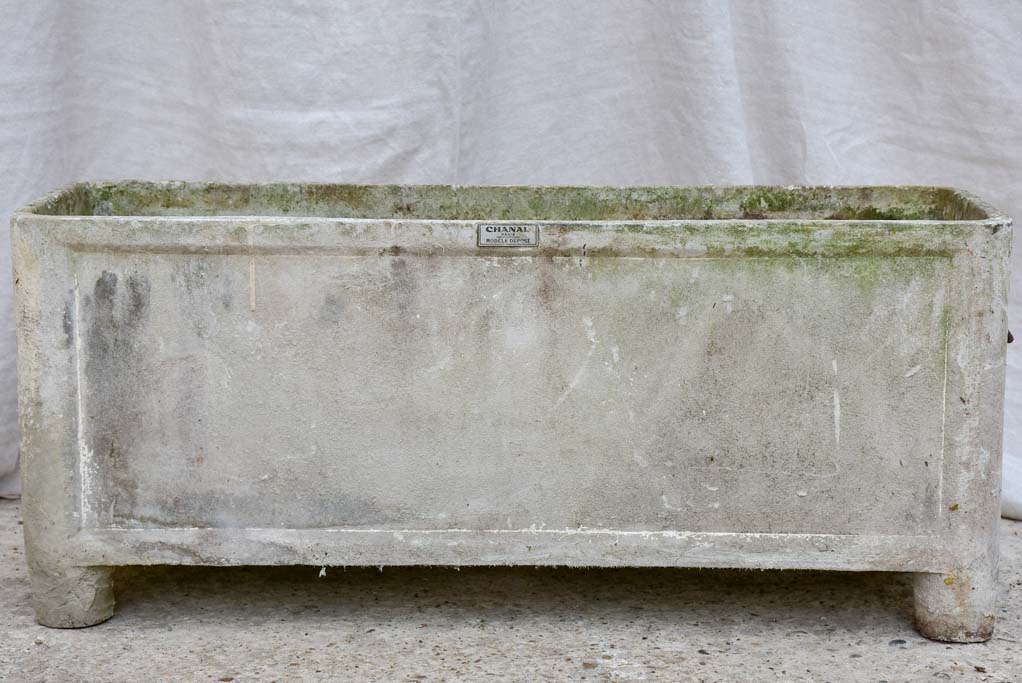 Pair of mid-century French rectangular garden planters / window boxes - Chanal Paris