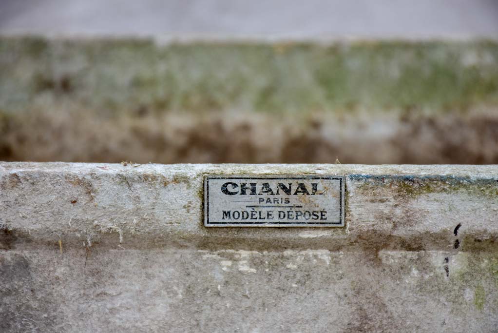 Pair of mid-century French rectangular garden planters / window boxes - Chanal Paris