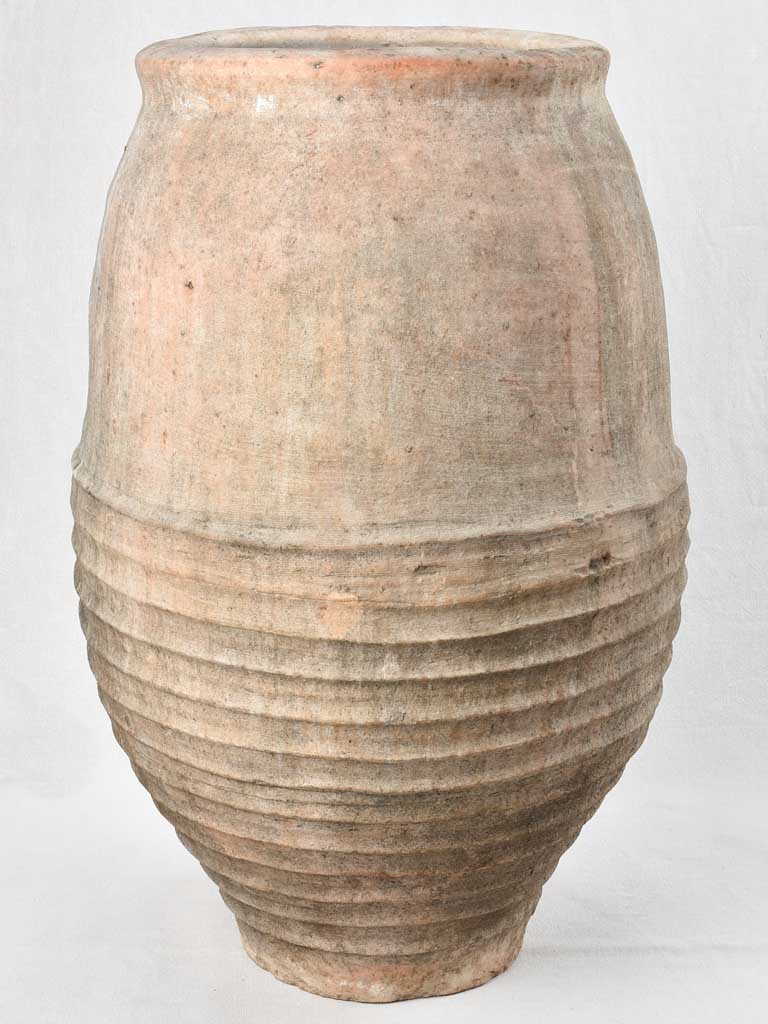 Large 19th century Spanish olive jar 35"