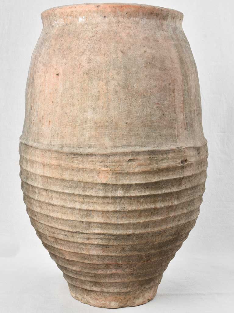 Large 19th century Spanish olive jar 35"