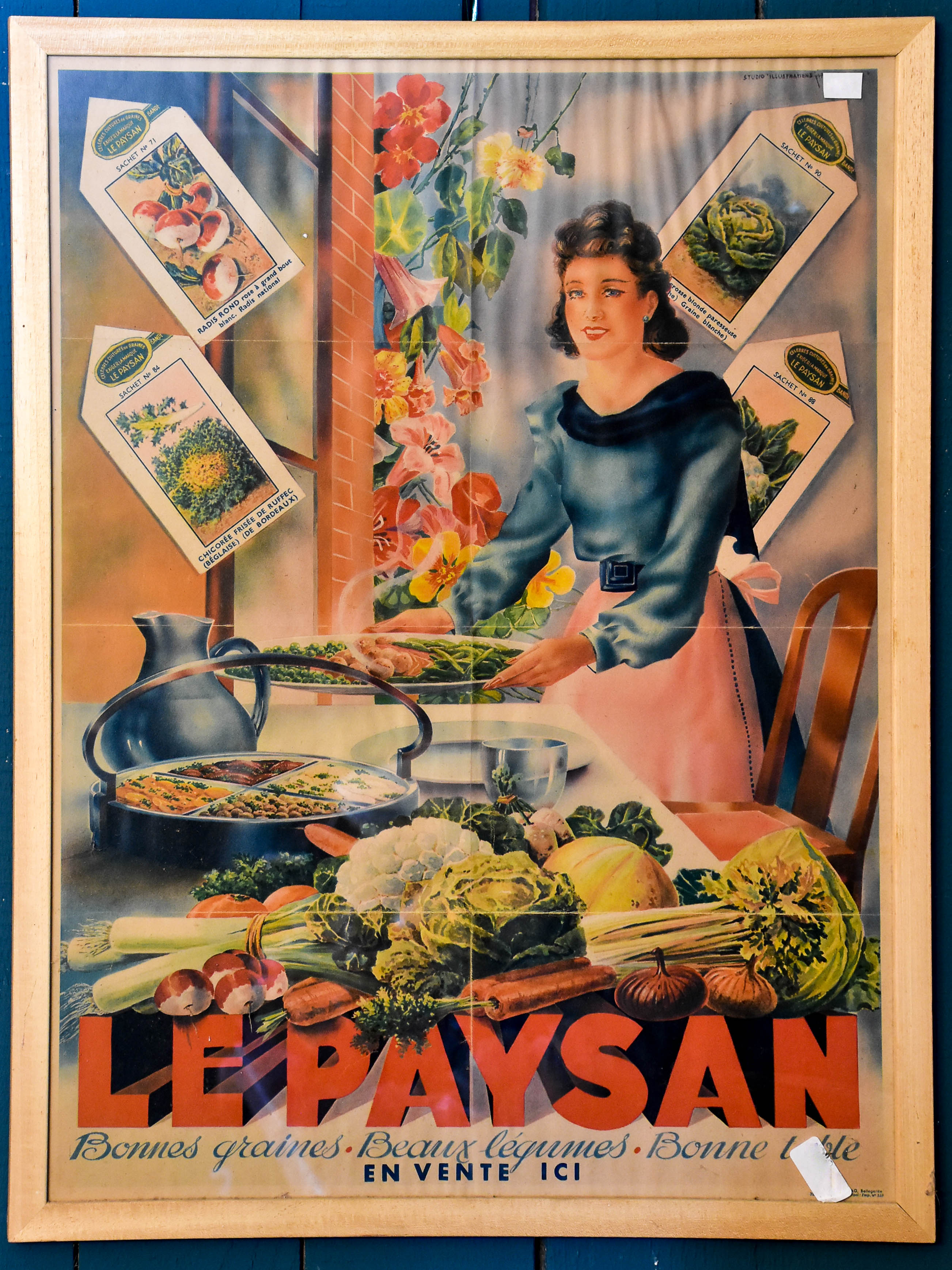 Collection of three Vintage French posters - Paysan seeds