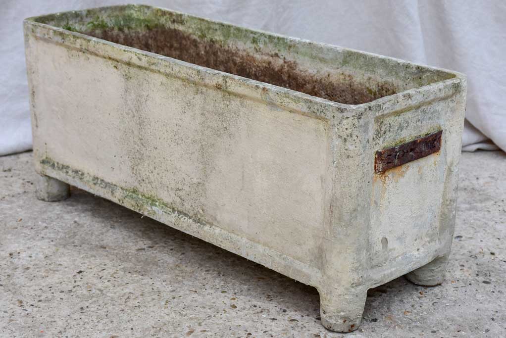 Pair of mid-century French rectangular garden planters / window boxes - Chanal Paris