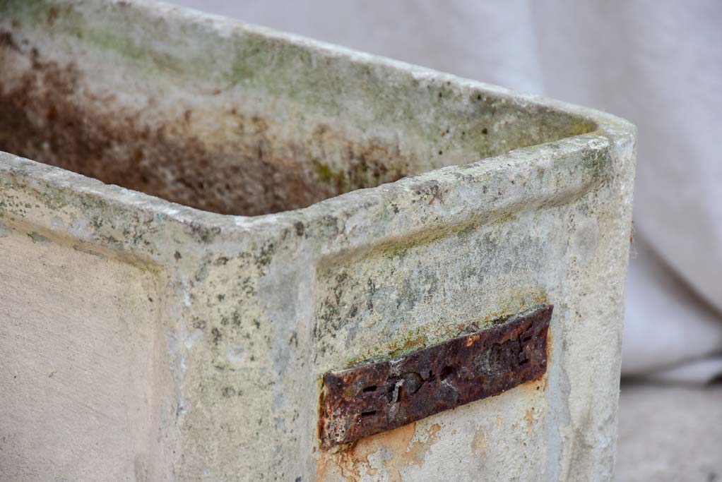 Pair of mid-century French rectangular garden planters / window boxes - Chanal Paris