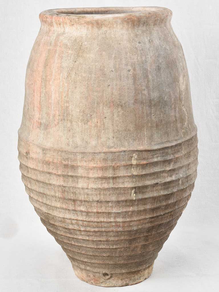 Large 19th century Spanish olive jar 35"