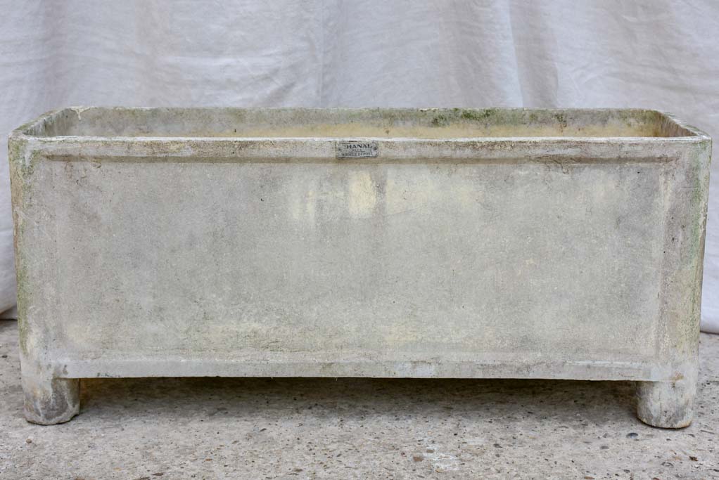 Pair of mid-century French rectangular garden planters / window boxes - Chanal Paris