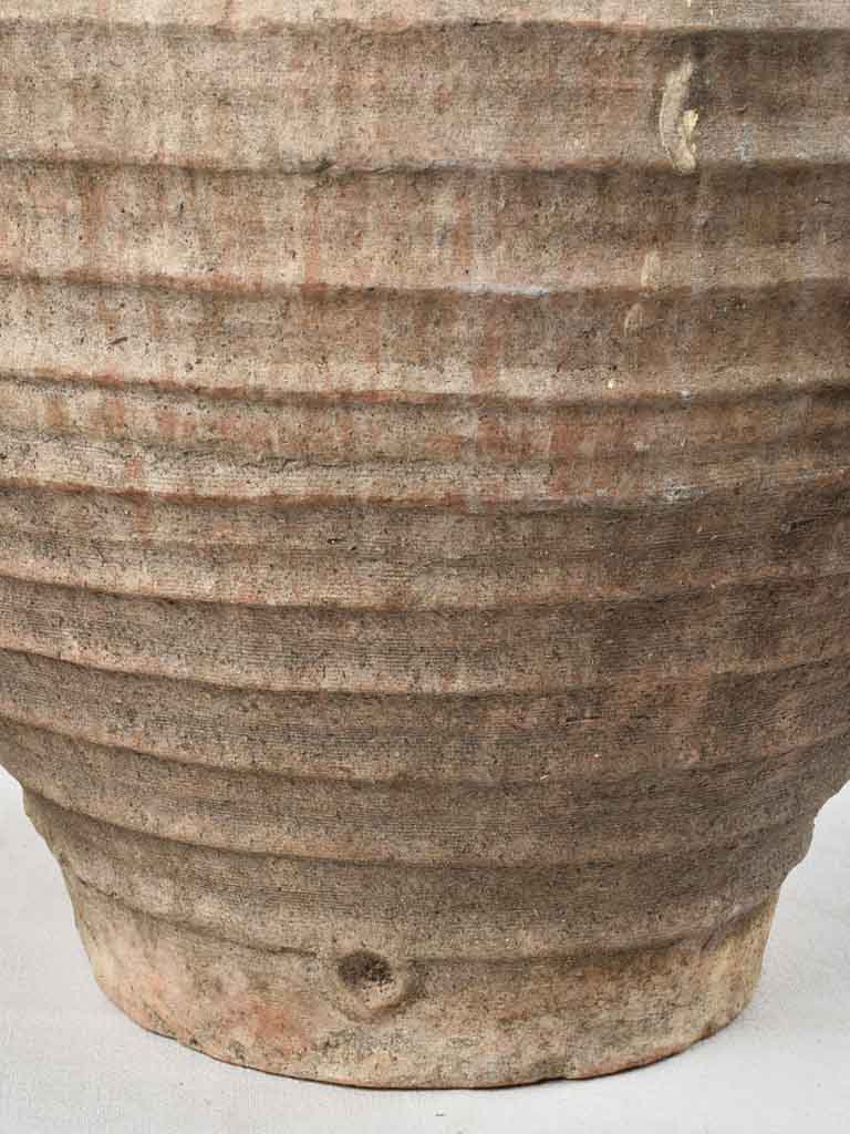 Large 19th century Spanish olive jar 35"